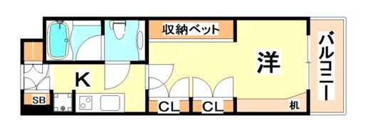 アクセスメゾン神戸の間取り画像
