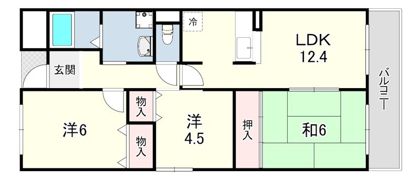 ボヌールの間取り画像
