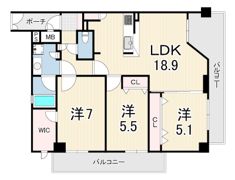 イトーピア夙川結善町の間取り画像