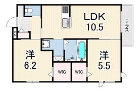 ソレイユ甲子園の間取り画像
