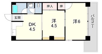 六甲台マンションの間取り画像