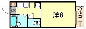 クァトルセゾン六甲道の間取り画像