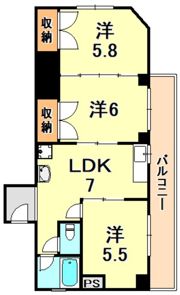 シャトレイユの間取り画像