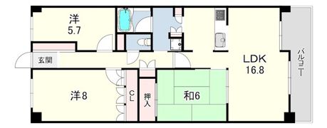 ローレルコート芦屋の間取り画像