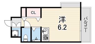 ワコーレプラティーク神戸深江駅前の間取り画像