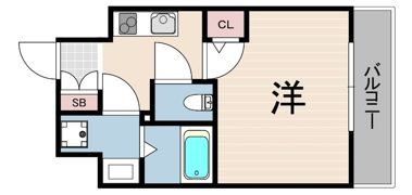 クオーレ神戸山手の間取り画像
