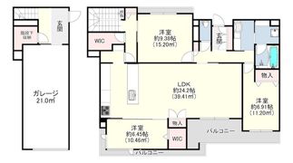 LA CASA ASHIYAGAWA BASEの間取り画像