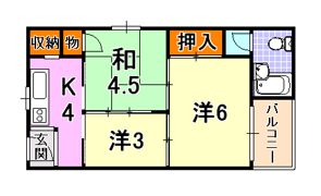 グランディア東神戸の間取り画像