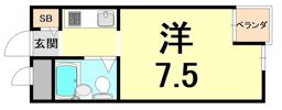 BILLION HILLS 東園田の間取り画像