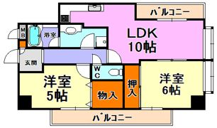 アルカンシェル岡本の間取り画像