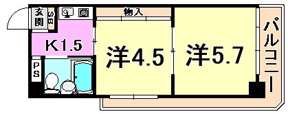 ダンディライオン東灘の間取り画像