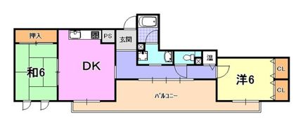アントレ大開の間取り画像