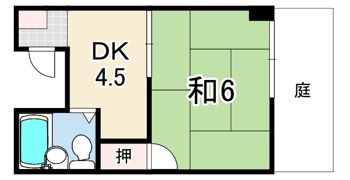 パレスヒラノの間取り画像