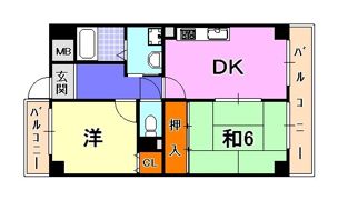 ビバスフジモトの間取り画像
