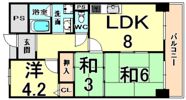 尼崎アーバンコンフォートの間取り画像
