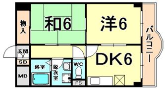 レジデンスミイチの間取り画像