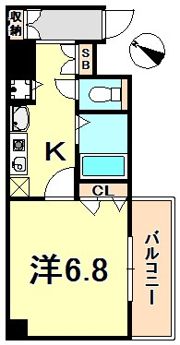 スワンズ神戸三宮イーストの間取り画像
