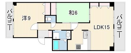 西宮香枦園ロジュマンの間取り画像