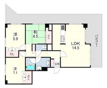 クレフ本山の間取り画像