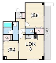 藤和シティホームズ三宮北の間取り画像