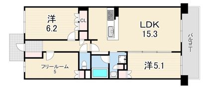 尼崎DCグランスクエアSOUTHの間取り画像