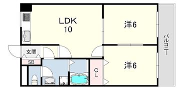 クレール西町 北館の間取り画像