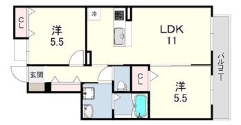 メインステージ芦屋東の間取り画像