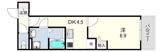 クレアール塚口2の間取り画像