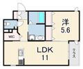 ヘーベルメゾン小松西町西棟の間取り画像
