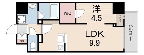 ルガールボニート新神戸の間取り画像