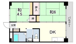 ビレッジハウス南清水タワー1号棟の間取り画像