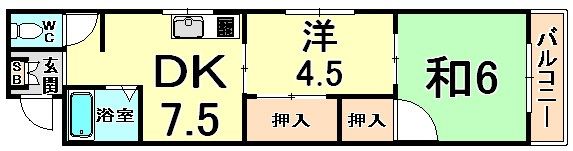ノース大庄の間取り画像
