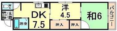 ノース大庄の間取り画像