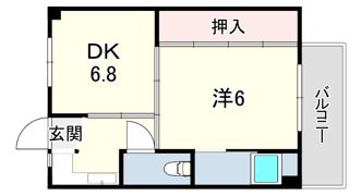 ビレッジハウス鴻池4号棟の間取り画像