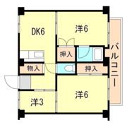 ビレッジハウス東二見4号棟の間取り画像