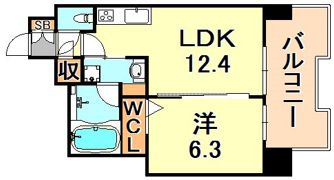 エル・イソベ三宮の間取り画像