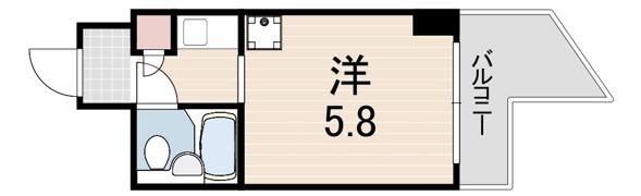 コスモプラザ三宮の間取り画像