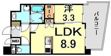 セレニテ甲子園プリエの間取り画像