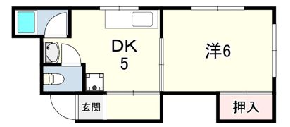 ハイツ福井の間取り画像