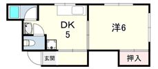 ハイツ福井の間取り画像
