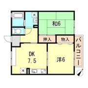 ハイツ平成の間取り画像