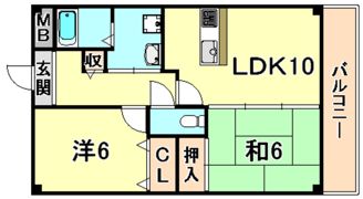 ベルージュの間取り画像