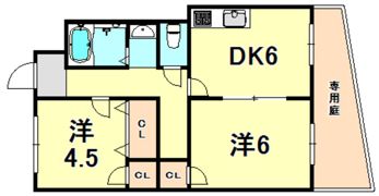 綱崎マンションの間取り画像