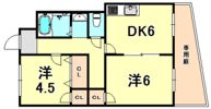 綱崎マンションの間取り画像