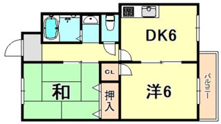 綱崎マンションの間取り画像
