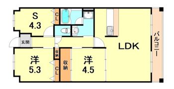 摩耶コート壱番館の間取り画像
