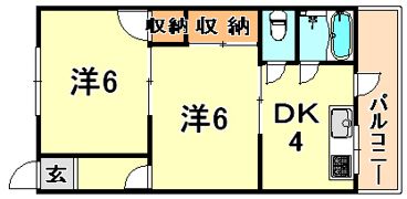 カーサ西山町の間取り画像