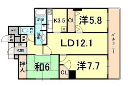 セントラルガーデンタワーの間取り画像