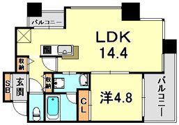 アーバネックス神戸水木通の間取り画像