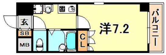 エスポワール三宮パート2の間取り画像